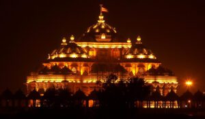 Akshardham Temple in the Night